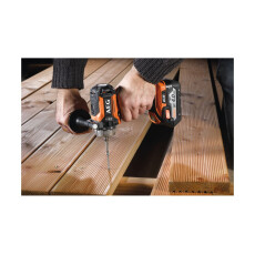 Аккумуляторная ударная дрель-шуруповерт AEG BSB18C2BLLI-202C (2 АКБ 5Ач + ЗУ)