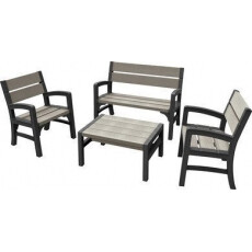 Набор уличной мебели WLF Bench Set (диван, 2 кресла, столик)