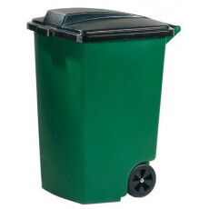 Контейнер для мусора на колесах REFUSE CONTAINER 100 л, зелёный/черный