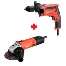 Дрель ударная Makita M8104 + Углошлифмашина Makita M9503R