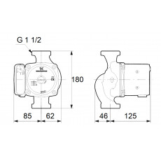 Циркуляционный насос Grundfos UPS 25-80 180 (95906440)