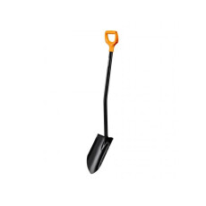 Лопата штыковая с удлин. лезвием и удлин. ручкой FISKARS (черная) (1067517)