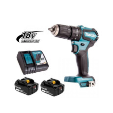 Аккумуляторная ударная дрель-шуруповерт MAKITA LXT DHP 483 RTJ MAKPAC
