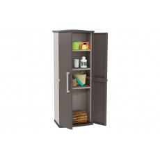 Шкаф уличный Keter Boston base compact tall высокий (каппучино)