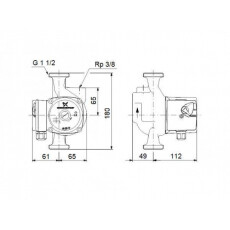Циркуляционный насос Grundfos UPS 25-40 A (96281387)