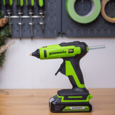 Пистолет клеевой аккумуляторный Greenworks G24GLG 24V (без АКБ и ЗУ)