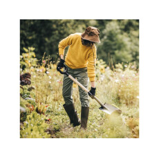 Лопата штыковая с закругленным лезвием FISKARS (черная) (1066722)