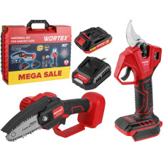 Набор аккум. инструмента WORTEX (мини-пила LX CEC 2518-1 + секатор CBS 2030 + АКБ 2А*ч + ЗУ 2 А)
