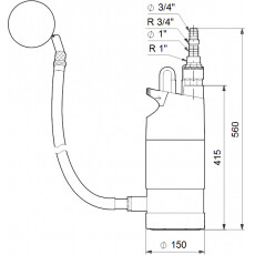 Погружной насос Grundfos SB 3-35 AW