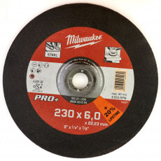 Диск шлифовальный по металлу 230мм/6мм MILWAUKEE SG 27/230