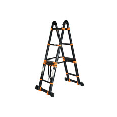 Лестница телескопическая 2-х секц. алюм. 210/420см, 2х5 ступ. 14,8кг BLACK LINE STARTUL (ST9932-042)