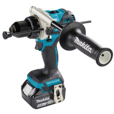 Аккумуляторная ударная дрель-шуруповерт MAKITA LXT DHP 486 RTJ в кейсе (2 АКБ 5Ач + ЗУ)