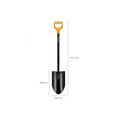 Лопата штыковая с удлиненным лезвием XL Blade FISKARS (черная) (1067516)