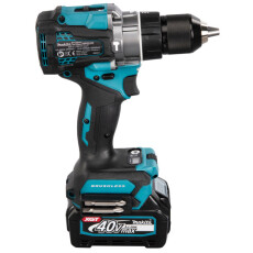 Аккумуляторная ударная дрель-шуруповерт MAKITA XGT HP 001 GD 201 в кейсе (2 АКБ 2,5Ач + ЗУ)