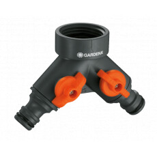 Распределитель 2-х канальный для крана 21мм с резьбой 26,5мм