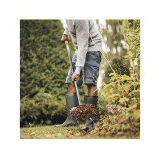 Лопата совковая с ручкой Solid FISKARS (черная) (1066720)