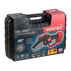 Аккумуляторная мини-пила WORTEX LX CEC 2518-1 в чем. ALL1 XLT с акб и з/у SET