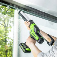 Аккумуляторный пистолет для герметика Greenworks G24CAU 24V (без АКБ и ЗУ)