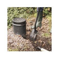 Лопата штыковая с закругленным лезвием Ergonomic Pro FISKARS (черная) (1066709)