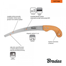 Пила садовая BRADAS V-SERIES WOOD 310 мм