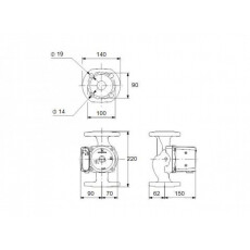 Циркуляционный насос Grundfos UPS 32-100 F(95906483)