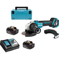 Аккумуляторная углошлифмашина MAKITA LXT DGA513RTJ в чемодане (2 АКБ 5Ач + ЗУ)