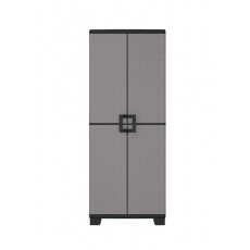 Шкаф пластиковый высокий UP KETER, серо-черный