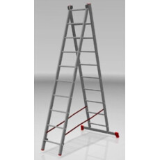Лестница алюм. 2-х секц. 249/443см 2х10 ступ., 8,6кг PRO STARTUL (ST9946-10)