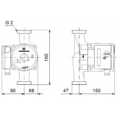 Циркуляционный насос Grundfos UPS 32-100 180 (95906500)
