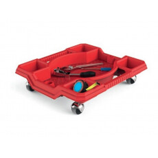 Ящик для инструментов на колесах Keter Bucket Slider (Бакет Слайдер), красный