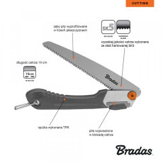 Пила садовая складная BRADAS V-SERIES PRO 190 мм