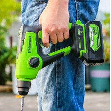 Перфоратор аккумуляторный Greenworks GD24SDS1 24В (без АКБ и ЗУ)