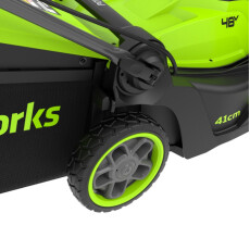 Аккумуляторная газонокосилка Greenworks GD24X2LM411 2×24V (без АКБ и ЗУ)