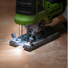 Лобзик аккумуляторный Greenworks GD24JS120 24В (АКБ 2Ач + ЗУ)