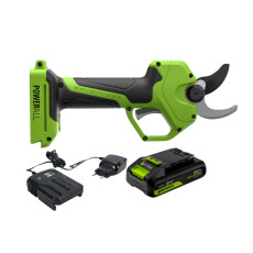 Секатор аккумуляторный Greenworks PR24320 24V (АКБ 4Ач + ЗУ)