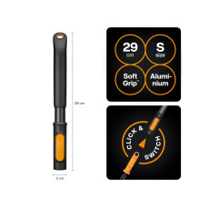 Рукоятка малая алюминиевая FISKARS OneClick S 29см