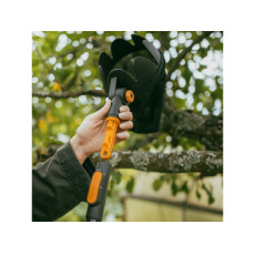 Черенок алюминиевый телескопический FISKARS OneClick М 119-174см