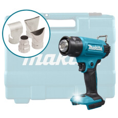 Аккум. термовоздуходувка MAKITA LXT DHG 181 ZK в кейсе + набор сопл