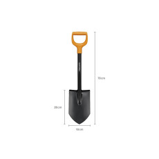 Лопата штыковая укороченная Solid FISKARS (790x95мм)