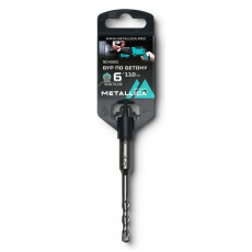 Бур по бетону SDS-plus METALLICA Optima 6х110/50 мм, напайка с центром, 2 спирали