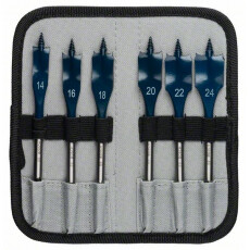 Набор сверел Bosch 6 перьевых сверл дерево 14/16/18/20/22/24 мм