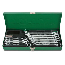 Набор ключей комбинир. с перекл. трещоткой 8-19мм 12пр. PRO SERIES TOPTUL (GAAD1205)