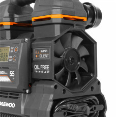 Компрессор аккумуляторный безмасляный 21В/220В DAEWOO DAC 90SLi SET