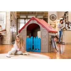 Детский Игровой Домик Keter FOLDABLE PLAY HOUSE, салатовый/красная крыша