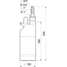 Погружной насос Grundfos SB 3-35 M