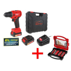 Аккумуляторная дрель-шуруповерт WORTEX BD 1220-1 DLi в чем.+ набор оснастки WORTEX CDS 41