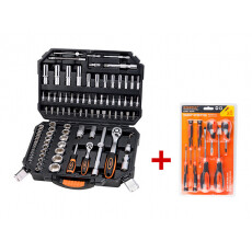 Набор головок и бит 94пр,1/4",1/2" PRO STARTUL NEW CASE (PRO-094)+набор отверток