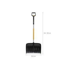Лопата-скрепер для снега телескопическая X-series FISKARS (1430x530)