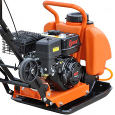 Виброплита Skiper C90PRO-3 (168F, бак, колёса, мат)