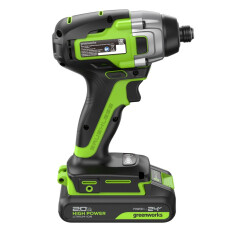 Винтоверт ударный аккумуляторный Greenworks GD24ID3 24В (АКБ 4Ач + ЗУ)